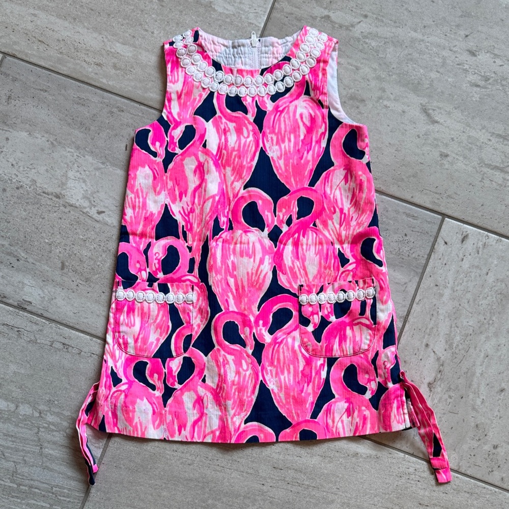 Lilly Pulitzer Pink and White Floral Dress